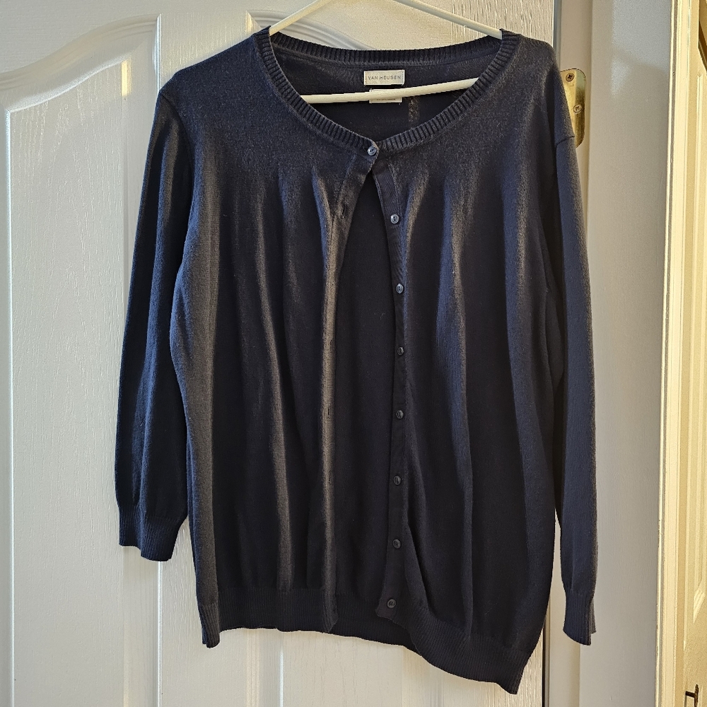 Van Heusen Dark Blue Women's Cardigan